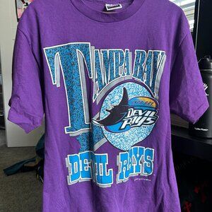 Vintage MLB Devil Rays 1995 Henry Aaron T-Shirt